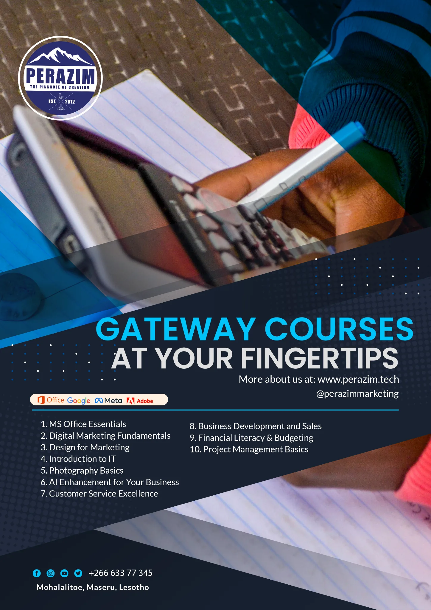Perazim training and workshop courses