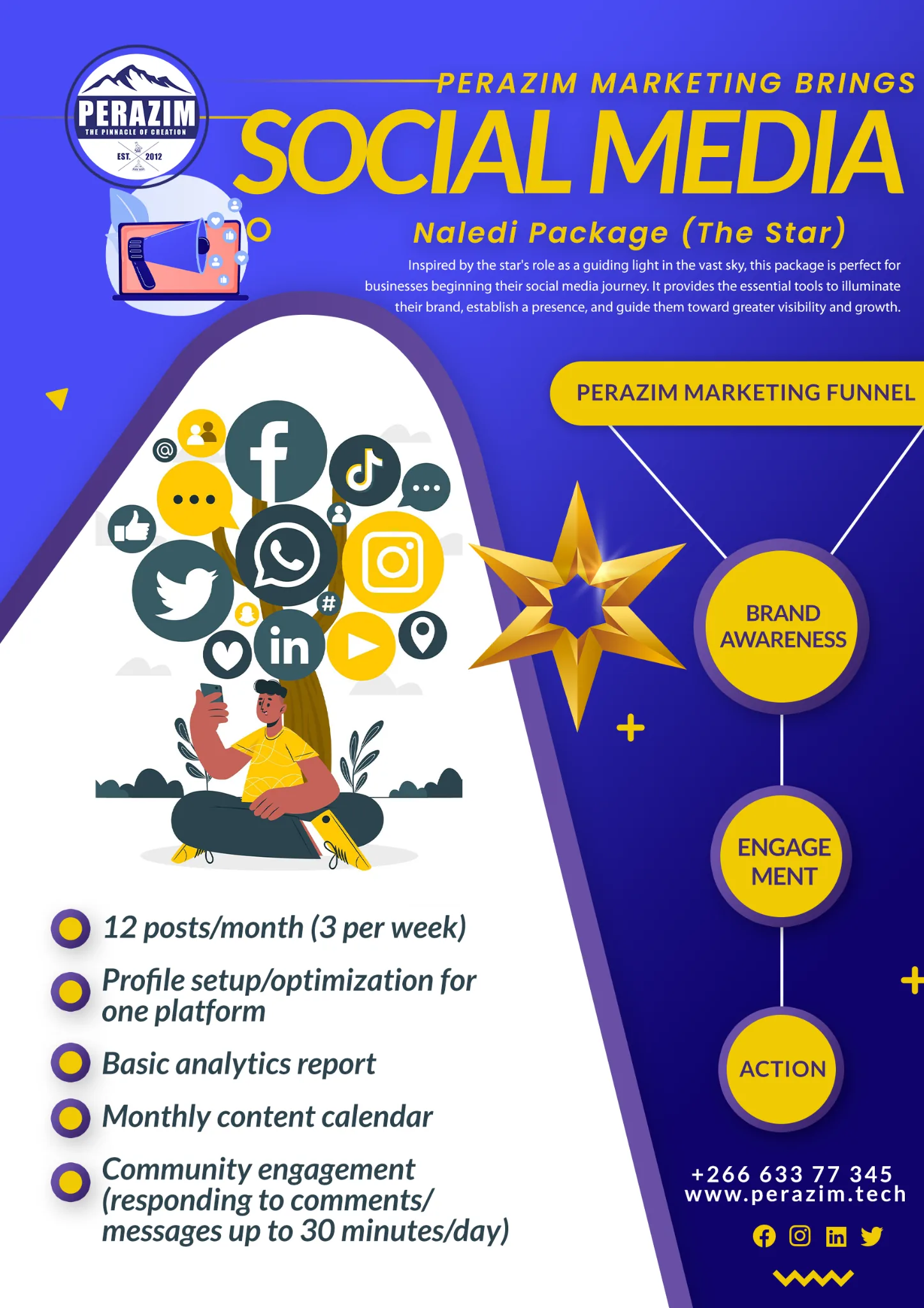 Perazim Naledi social media package